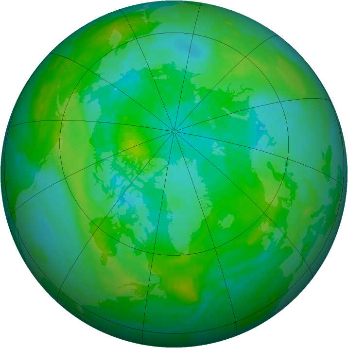 Arctic ozone map for 10 September 1980